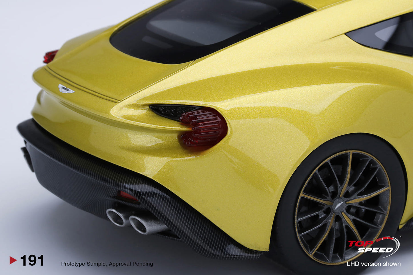 Topspeed 1:18 Aston Martin Vanquish Zagato Cosmopolitan Yellow