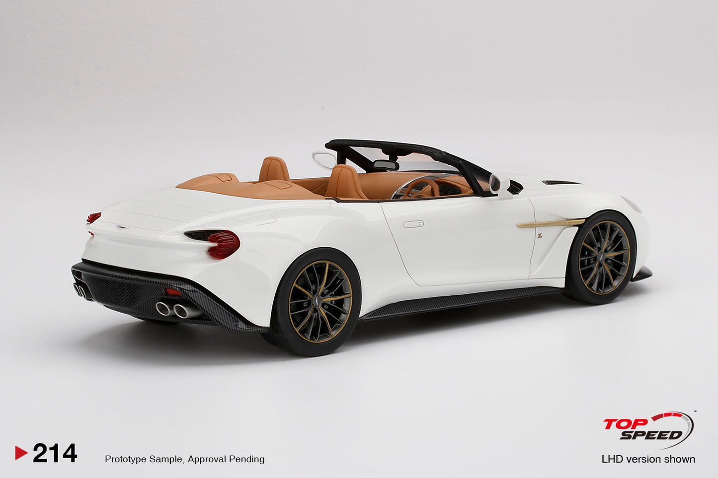 Topspeed 1:18 Aston Martin Vanquish Zagato Volante Escaping White