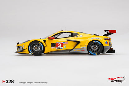 Topspeed 1:18 Chevrolet Corvette C8.R #3 Corvette Racing 2021 IMSA 24 Hours of Daytona. GTLM Winner