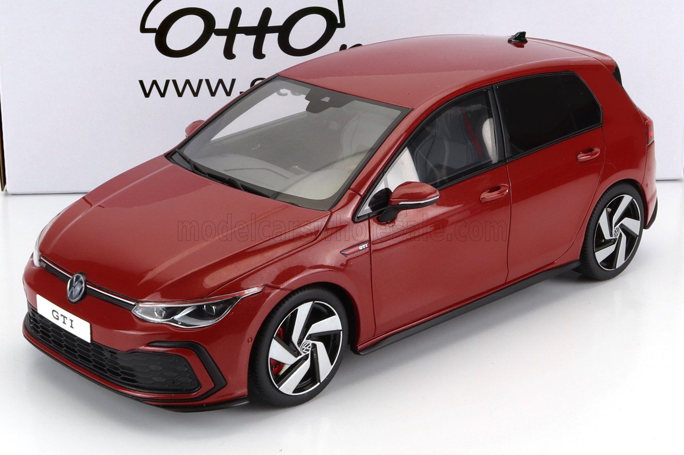 Otto 2021 VW Golf GTI MK VIII Red Metallic 1:18 LIMITED, RESIN, SEALED