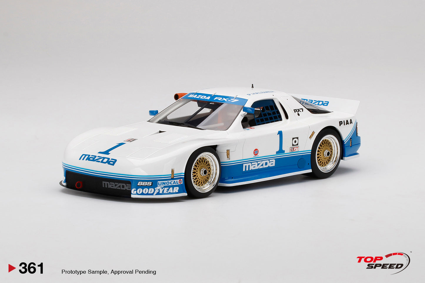 Topspeed 1:18 Mazda RX-7 GTO #1 1990 IMSA Mid-Ohio 250Km Winner