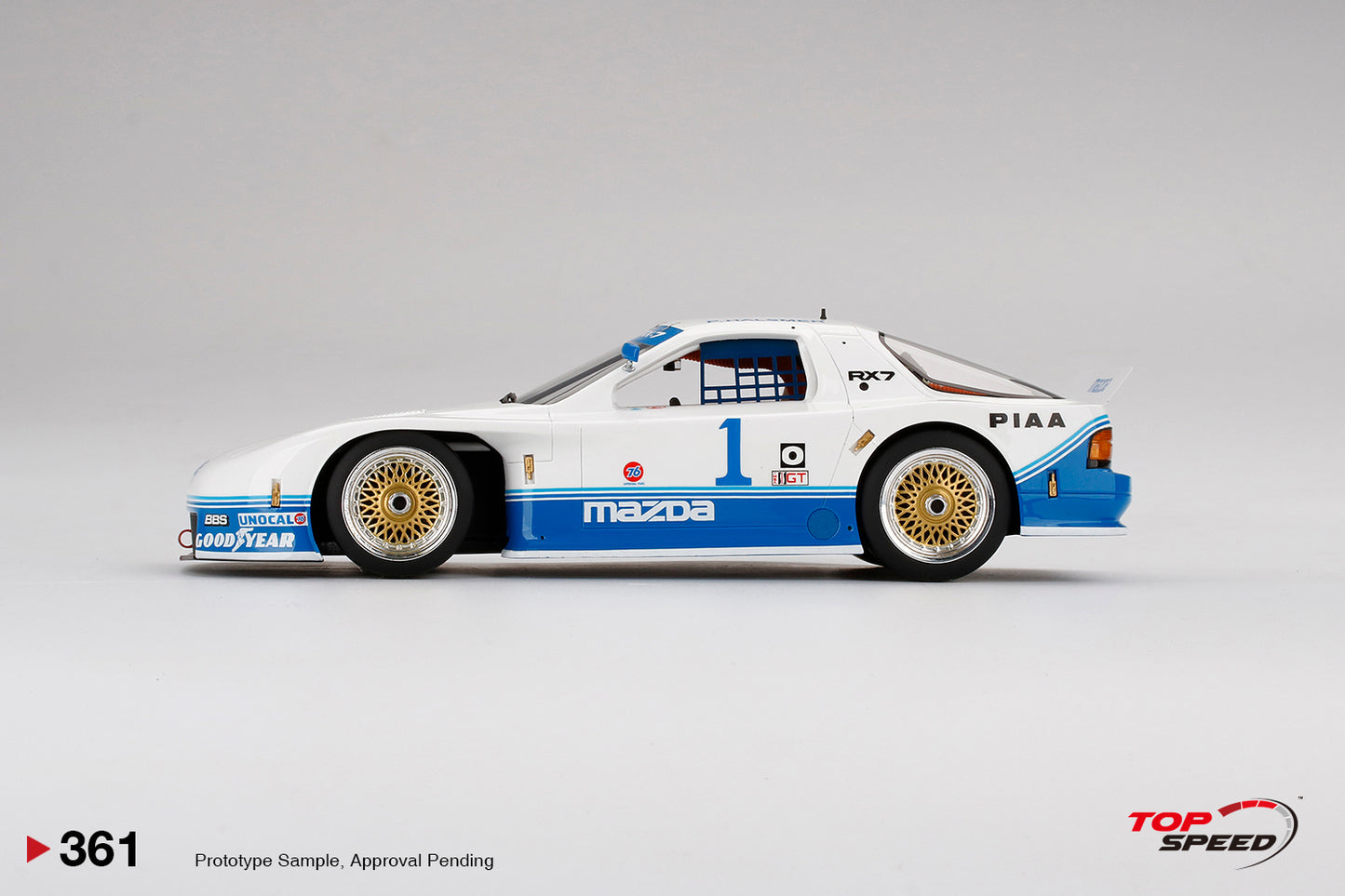 Topspeed 1:18 Mazda RX-7 GTO #1 1990 IMSA Mid-Ohio 250Km Winner