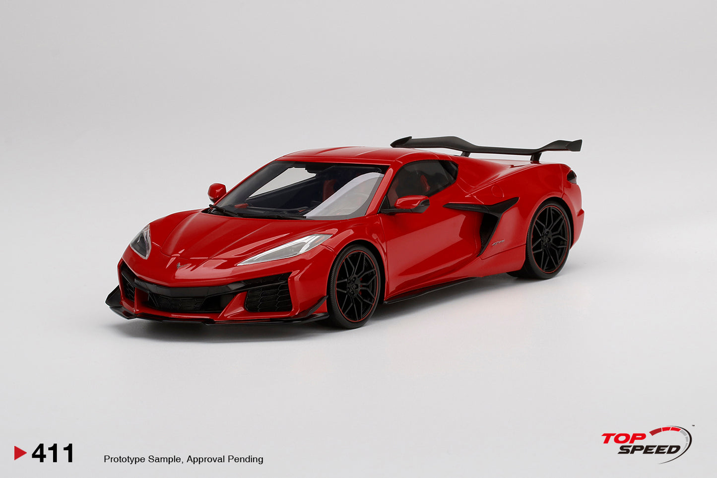 Topspeed 2023 Chevrolet Corvette C8 Z06 Torch Red 1:18