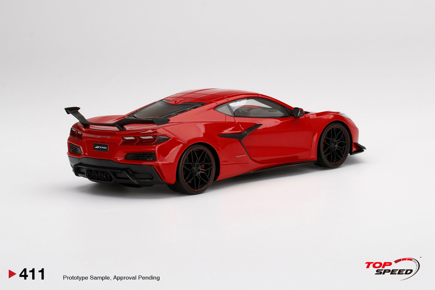 Topspeed 2023 Chevrolet Corvette C8 Z06 Torch Red 1:18