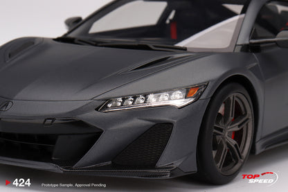 Topspeed 1:18 Acura NSX Type S 2022 Gotham Gray Matte LHD