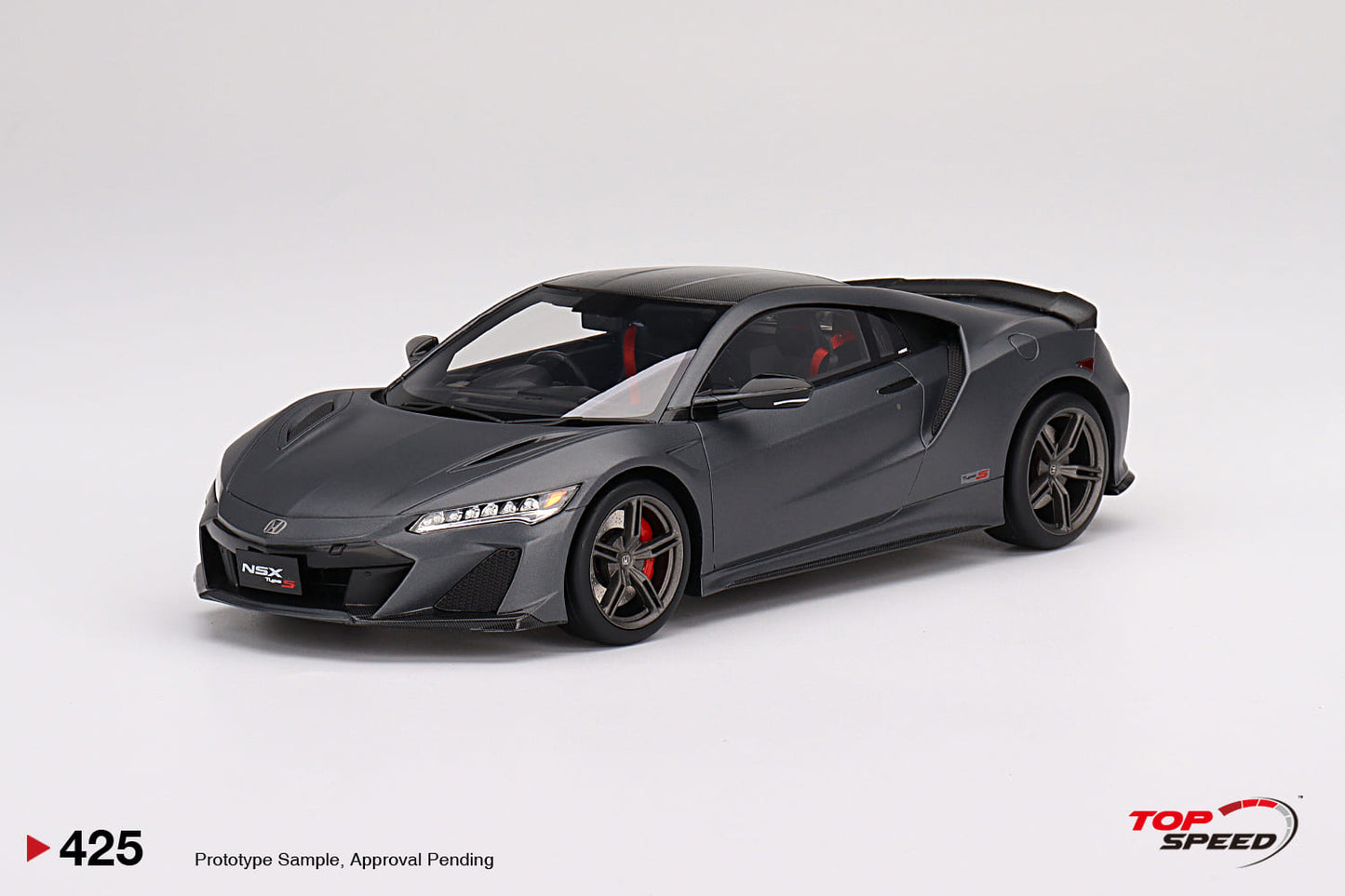 Topspeed 1:18 Honda NSX Type S 2022 Gotham Gray Matte RHD