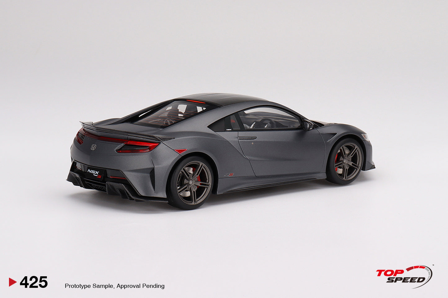 Topspeed 1:18 Honda NSX Type S 2022 Gotham Gray Matte RHD