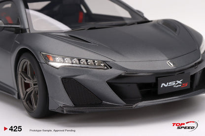 Topspeed 1:18 Honda NSX Type S 2022 Gotham Gray Matte RHD