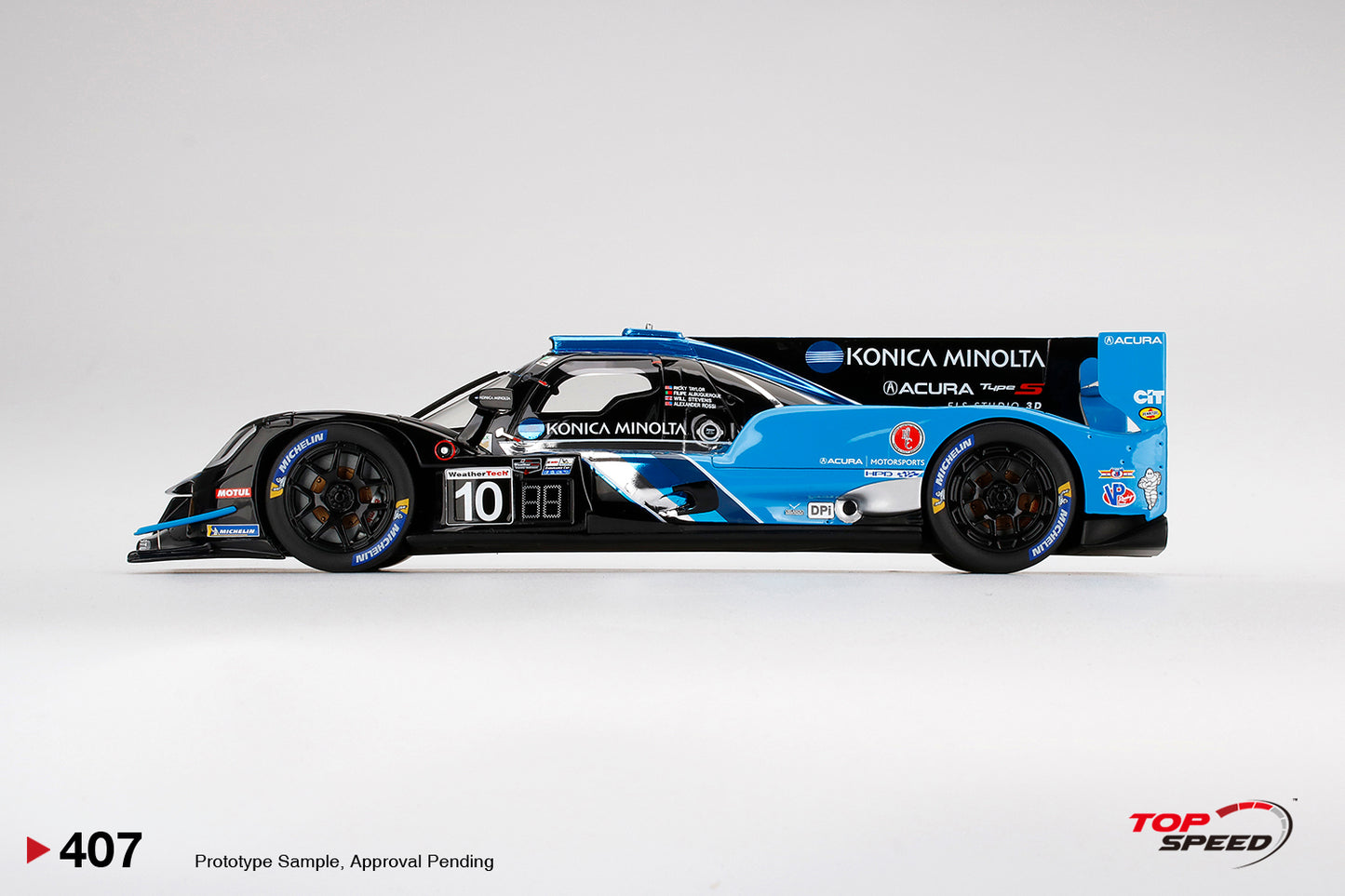 Topspeed 1:18 Acura ARX-05 DPi #10 No. 10 Konica Minolta Acura ARX-05 2022 IMSA Daytona 24 Hrs Pole Sitter