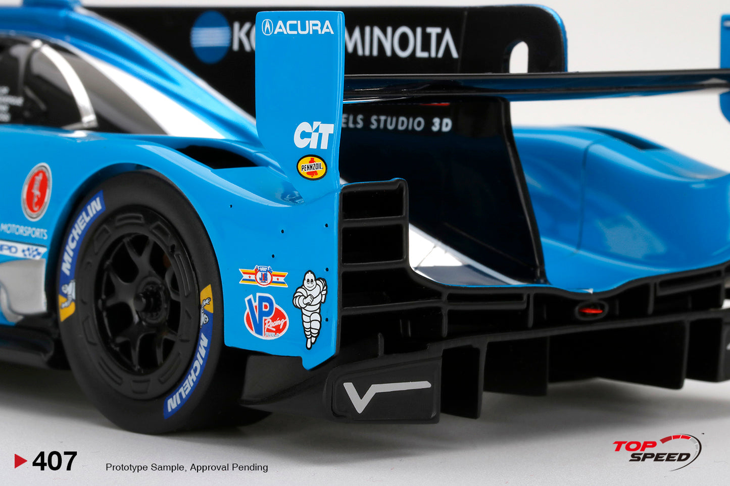 Topspeed 1:18 Acura ARX-05 DPi #10 No. 10 Konica Minolta Acura ARX-05 2022 IMSA Daytona 24 Hrs Pole Sitter