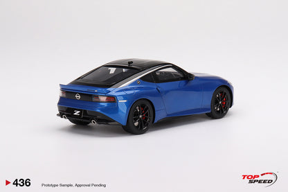 Topspeed 1:18 Nissan Fairlady Z Version ST 2023 Seiran Blue RHD