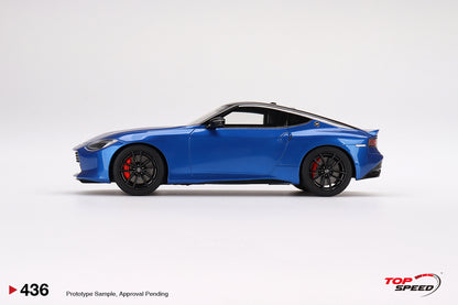 Topspeed 1:18 Nissan Fairlady Z Version ST 2023 Seiran Blue RHD