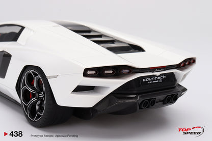 Topspeed 1:18 Lamborghini Countach LPI 800-4 Bianco Siderale