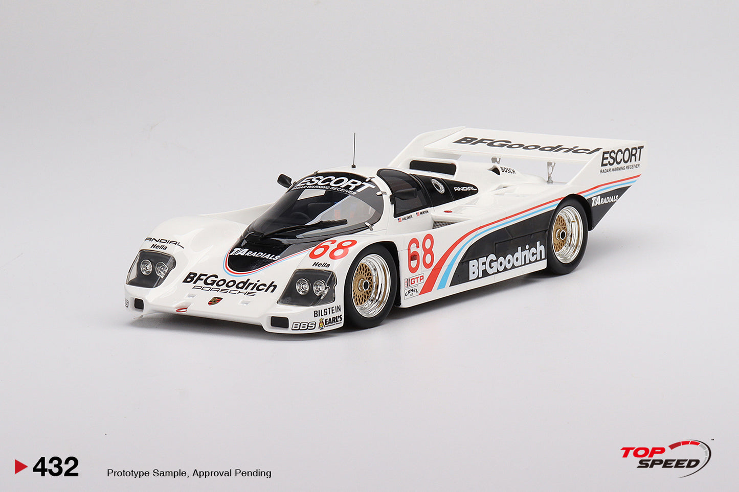 Topspeed  1:18 Porsche 962 #68 BFGoodrich 1986 IMSA Road America 500 Miles