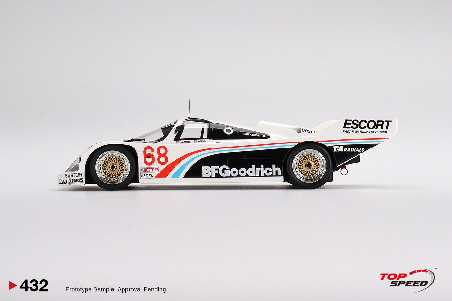 Topspeed  1:18 Porsche 962 #68 BFGoodrich 1986 IMSA Road America 500 Miles