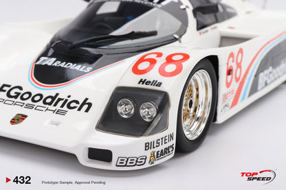 Topspeed  1:18 Porsche 962 #68 BFGoodrich 1986 IMSA Road America 500 Miles