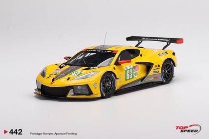 Topspeed 1:18 Chevrolet Corvette C8.R #63 Corvette Racing 2022 Le Mans 24 Hrs