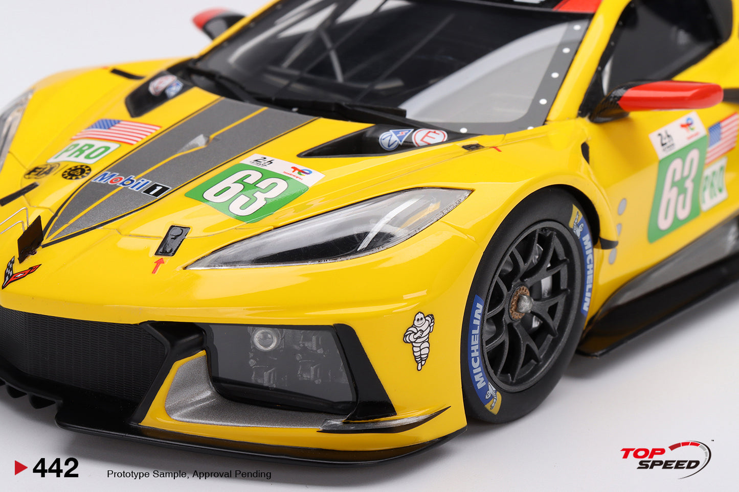 Topspeed 1:18 Chevrolet Corvette C8.R #63 Corvette Racing 2022 Le Mans 24 Hrs