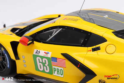 Topspeed 1:18 Chevrolet Corvette C8.R #63 Corvette Racing 2022 Le Mans 24 Hrs