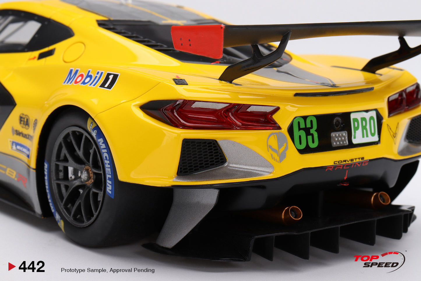 Topspeed 1:18 Chevrolet Corvette C8.R #63 Corvette Racing 2022 Le Mans 24 Hrs