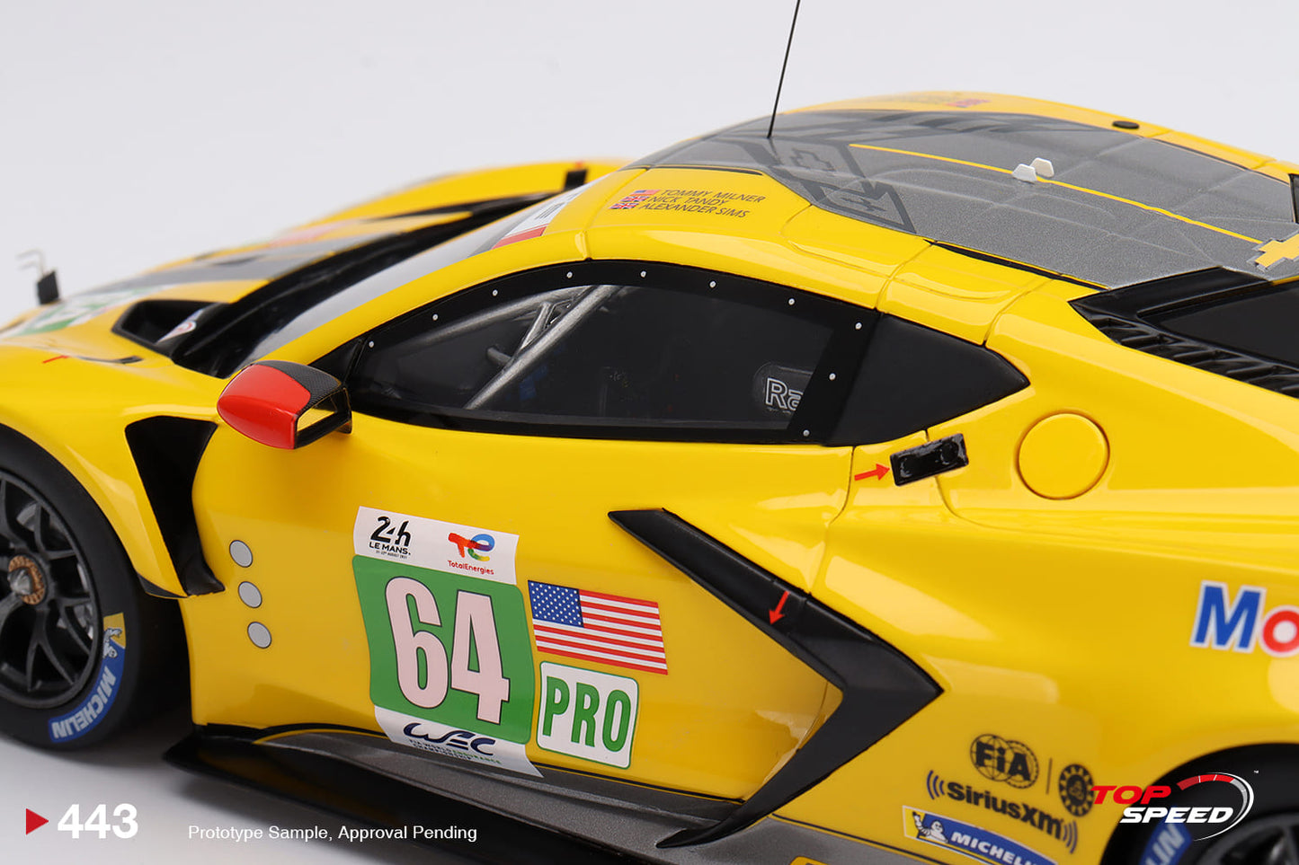 Topspeed 1:18 Chevrolet Corvette C8.R #64 Corvette Racing 2022 Le Mans 24 Hrs