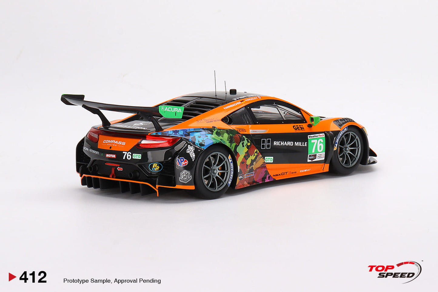 Topspeed 1:18 Acura NSX GT3 EVO #76 Compass Racing  IMSA 2021