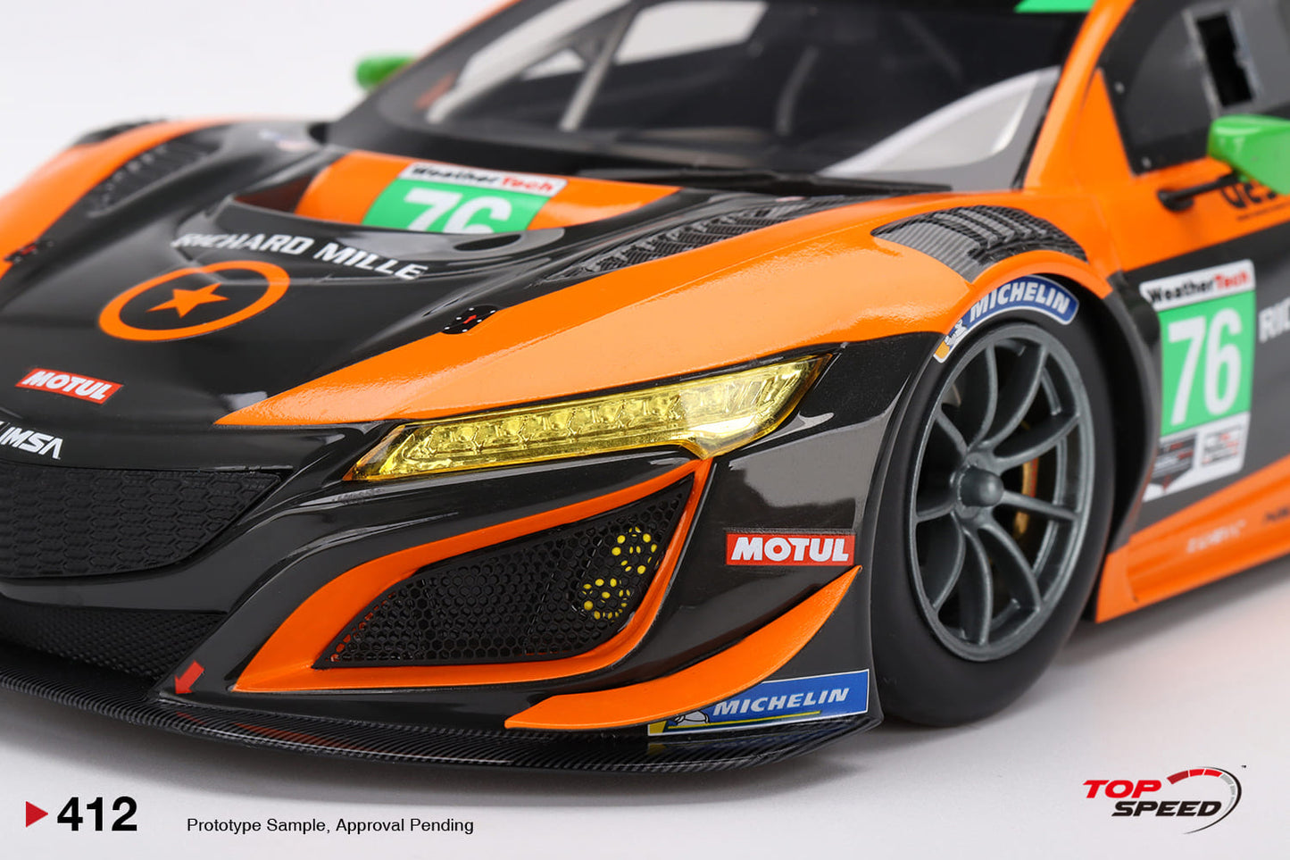 Topspeed 1:18 Acura NSX GT3 EVO #76 Compass Racing  IMSA 2021