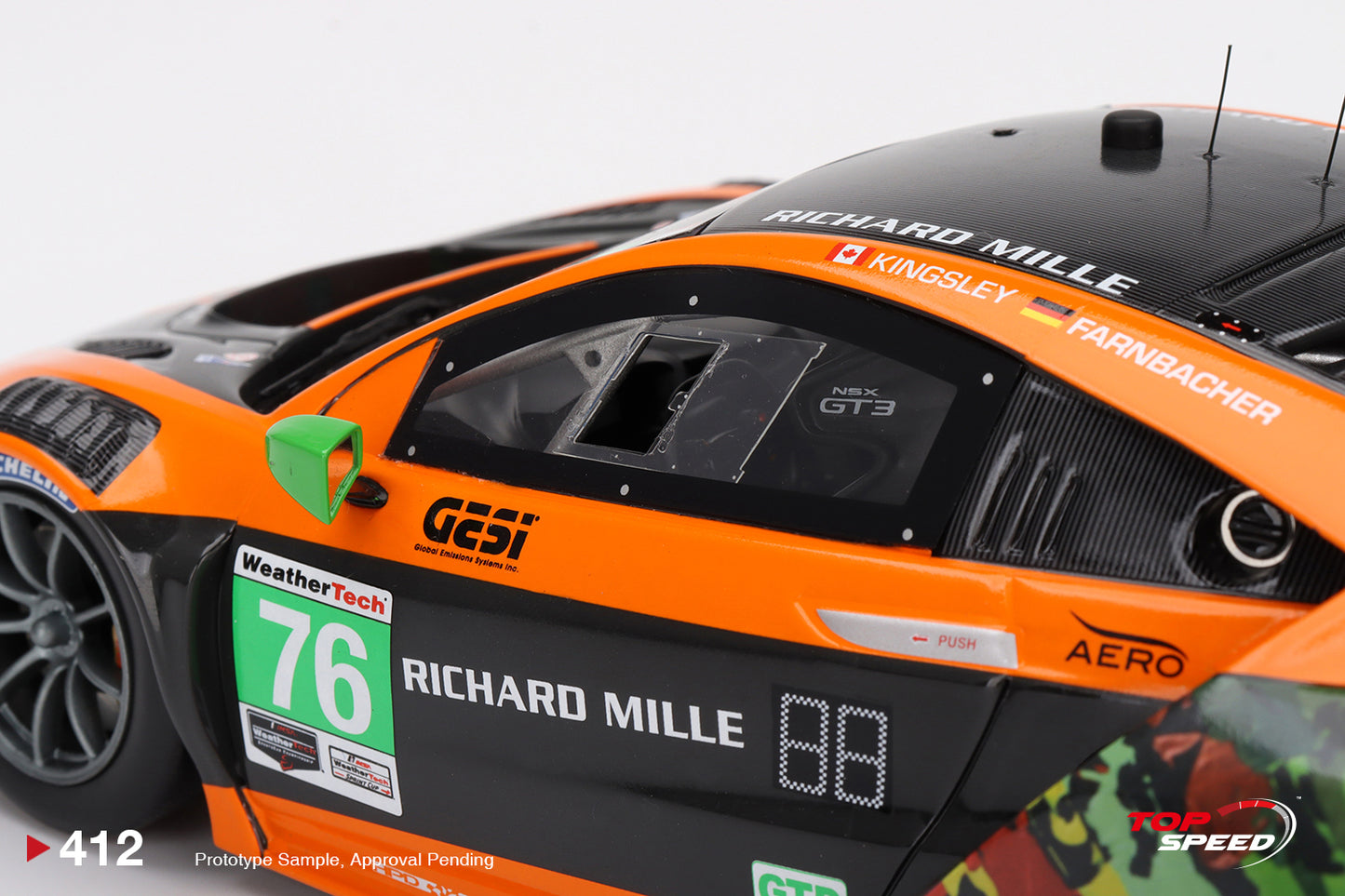 Topspeed 1:18 Acura NSX GT3 EVO #76 Compass Racing  IMSA 2021