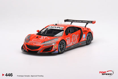 Topspeed 1:18 Acura NSX GT3 EVO22 #93 WTR Racers Edge Motorsports  2022 IMSA  Sebring 12Hr.