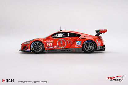 Topspeed 1:18 Acura NSX GT3 EVO22 #93 WTR Racers Edge Motorsports  2022 IMSA  Sebring 12Hr.