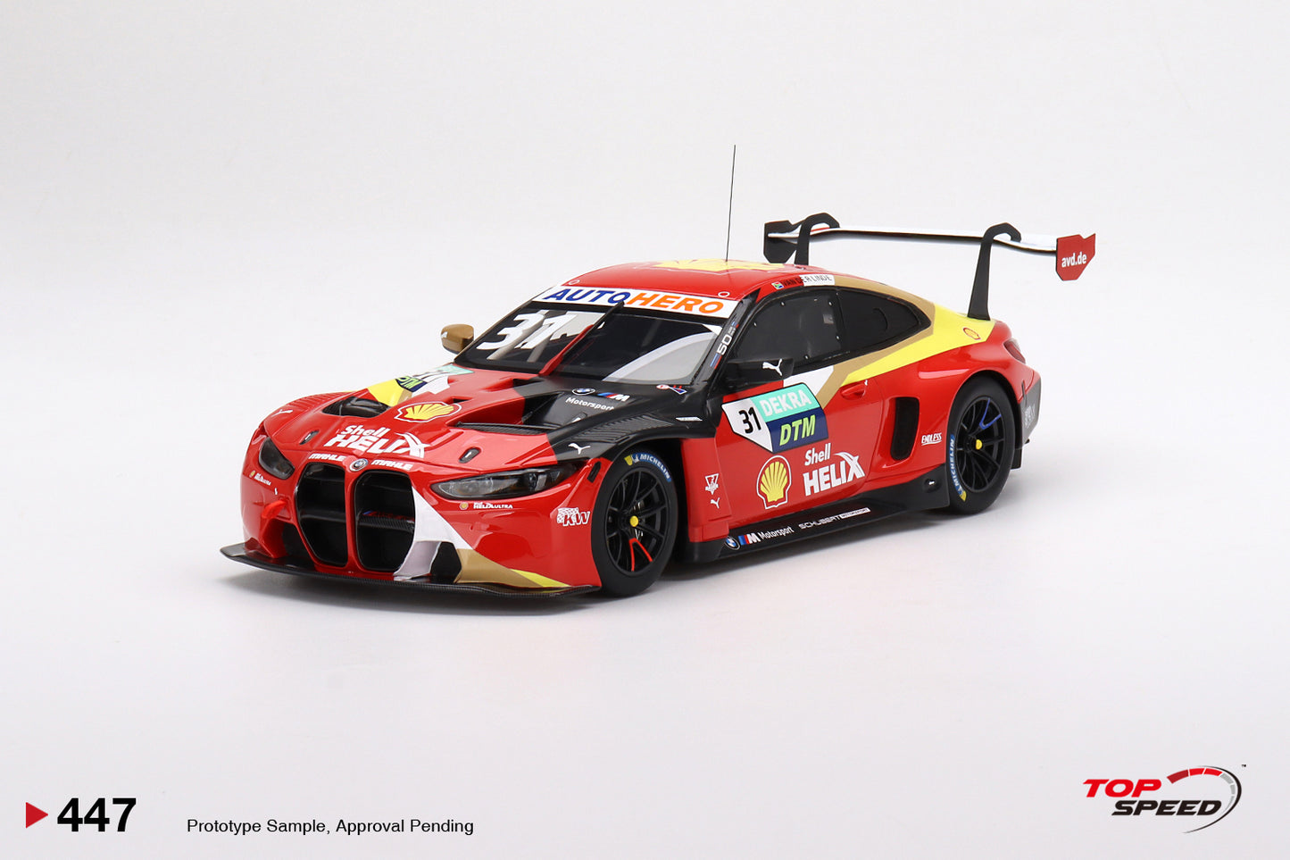 Topspeed 1:18 BMW M4 GT3 #31 Schubert Motorsport 2022 DTM Lausitzring Winner