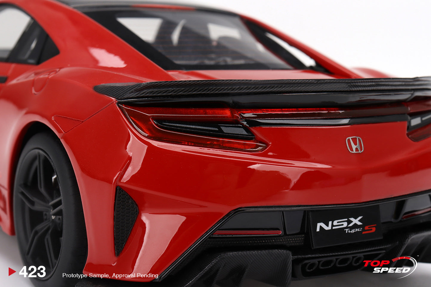 Topspeed 1:18 Honda NSX Type S 2022 Curva Red RHD