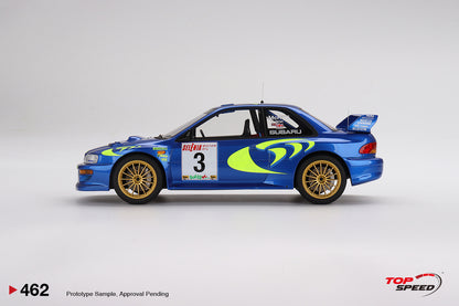 Topspeed 1:18 Subaru Impreza WRC97 1997 Rally Sanremo Winner #3