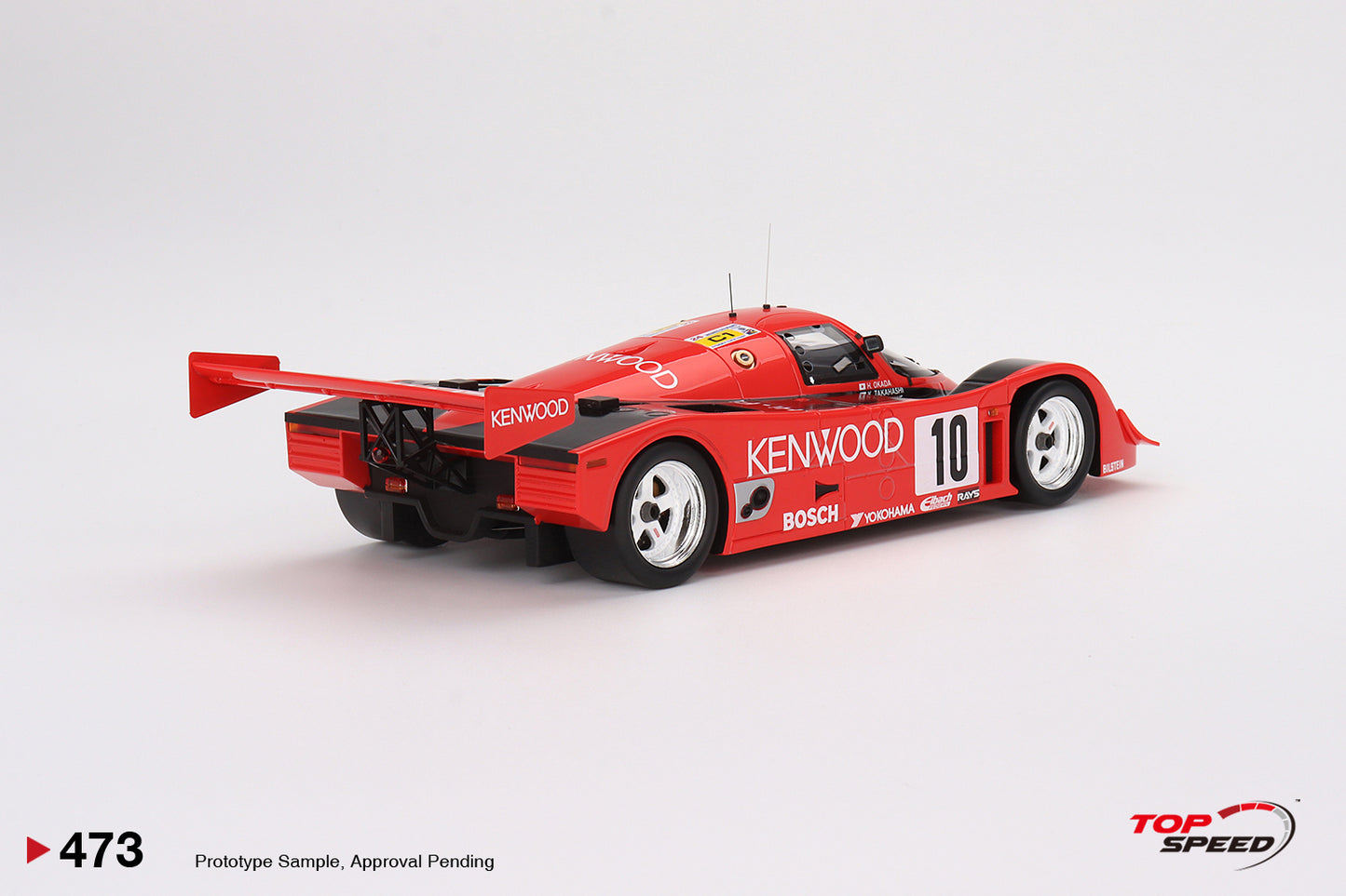 Topspeed 1:18 Porsche 962 CK6 #10 Porsche Kremer Racing  1990 Le Mans 24 Hrs.