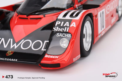 Topspeed 1:18 Porsche 962 CK6 #10 Porsche Kremer Racing  1990 Le Mans 24 Hrs.