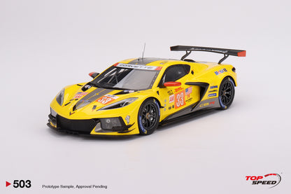 Topspeed  1:18 Chevrolet Corvette C8.R #33 Corvette Racing  2023 WEC 1000 Miles of Sebring  LMGTE AM Winner