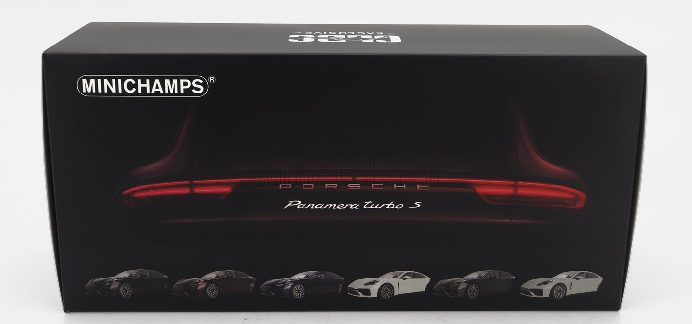 Minichamps 2020 Porsche Panamera Turbo S Black 1:18