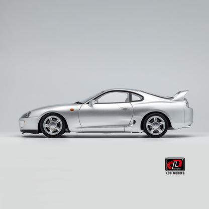 LCD Toyota Supra A80 (Silver color) *Comes with a lift!!* 1:18