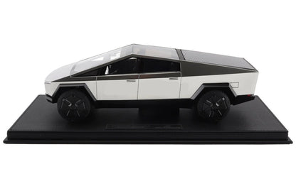 Top Marques Tesla Cybertruck Silver 1:18 Scale Model WITH DISPLAY CASE