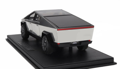 Top Marques Tesla Cybertruck Silver 1:18 Scale Model WITH DISPLAY CASE