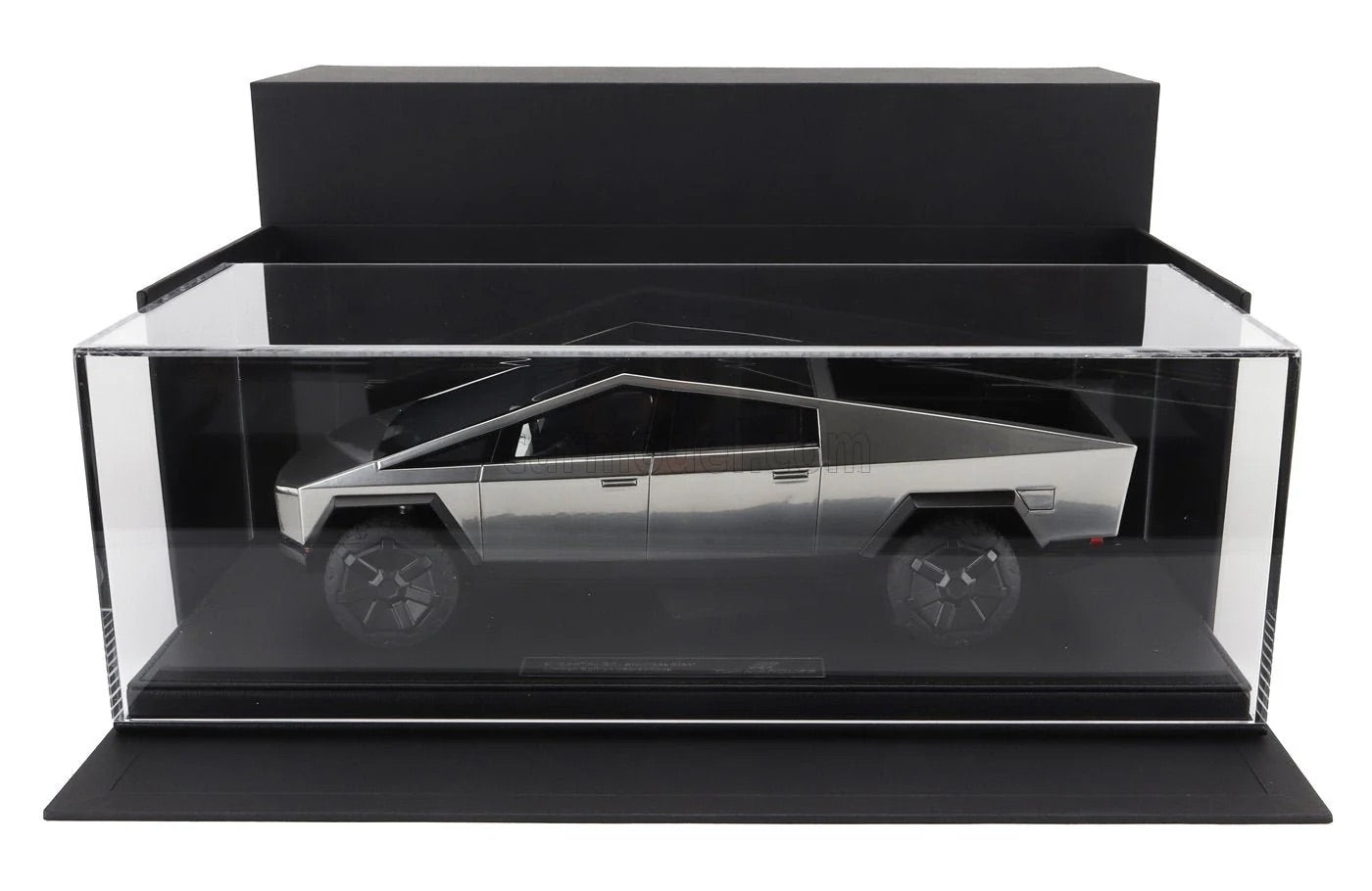 Top Marques Tesla Cybertruck Silver 1:18 Scale Model WITH DISPLAY CASE