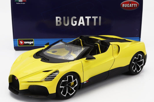 Bburago 2023 Bugatti W16 Mistral Yellow 1:18