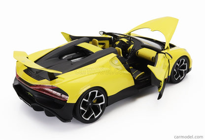 Bburago 2023 Bugatti W16 Mistral Yellow 1:18