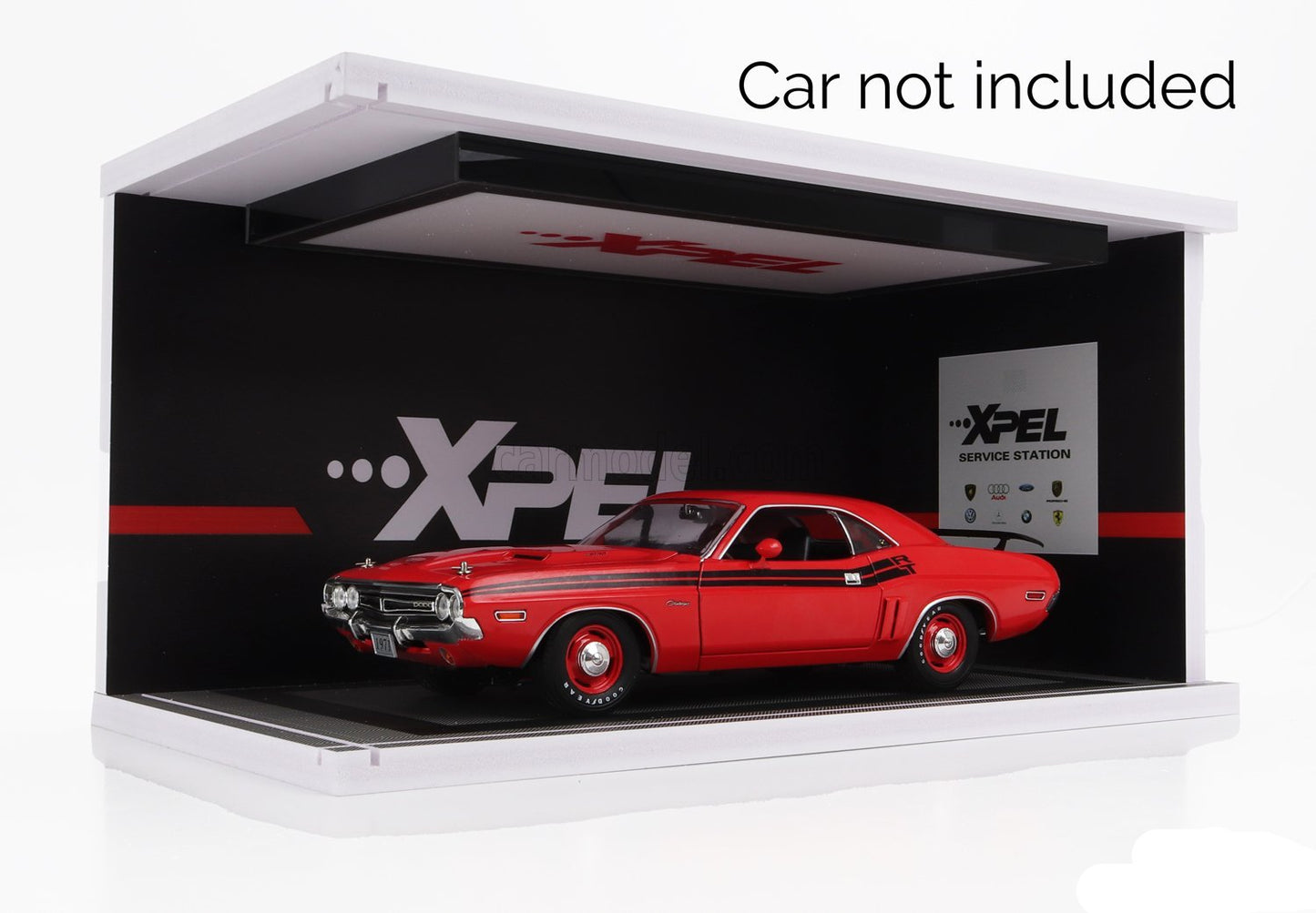 Xpel Garage Workshop Diorama - LED Display Case Acrylic 1:18