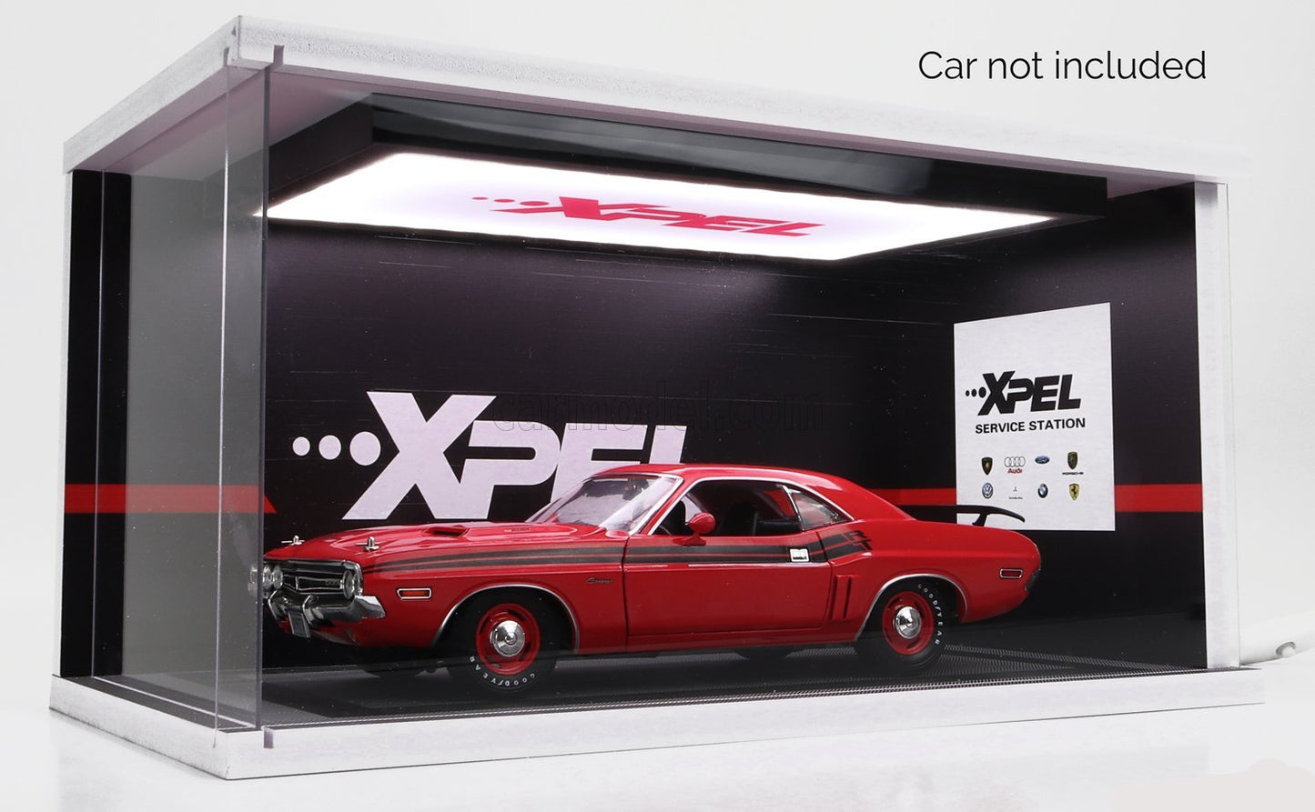 Xpel Garage Workshop Diorama - LED Display Case Acrylic 1:18