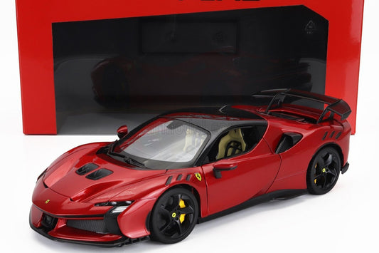 Bburago 2024 Ferrari SF90XX Stradale Rossa Magma Red Metallic 1:18