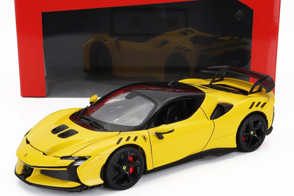 Bburago 2024 Ferrari SF90XX Stradale Yellow 1:18