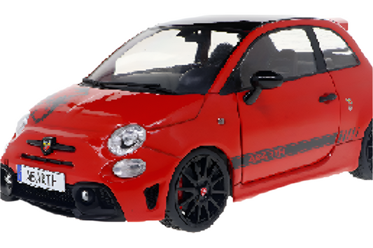 Solido 2022 Fiat 595 (Nuovo 500) Abarth Maranello Red 1:18