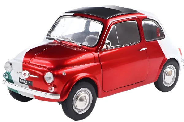 Solido 1965 Fiat 500 - Tribute to Italia (Italy) Red 1:18