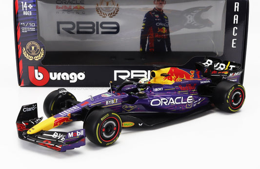 Bburago Ferrari F1 RB19 Team Oracle Red Bull Racing No 1 Sinner Las Vegas GP 2023 (Verstappen) Purple 1:18